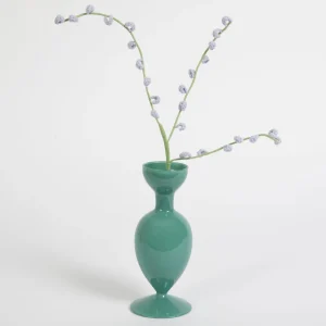 Apollo Milk Glass Vase Green | GigiandTom Best