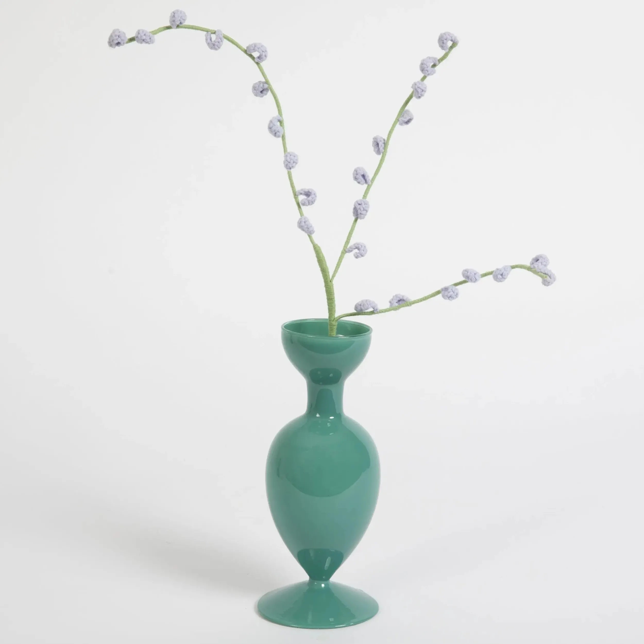 Apollo Milk Glass Vase Green | GigiandTom Best