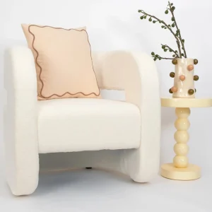Boucle Club Chair Off White | GigiandTom Best Sale