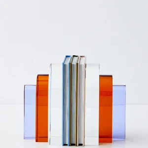 Bow Crystal Bookends Amber Purple | GigiandTom Best