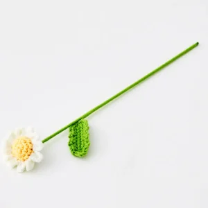 Daffodil Hand Knitted Crochet Flower White | GigiandTom Hot