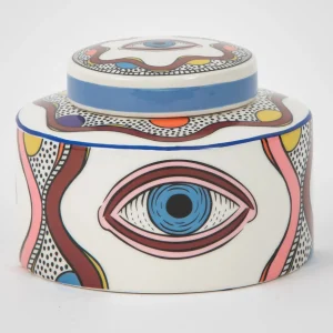Evil Eye Ceramic Canister | GigiandTom Clearance