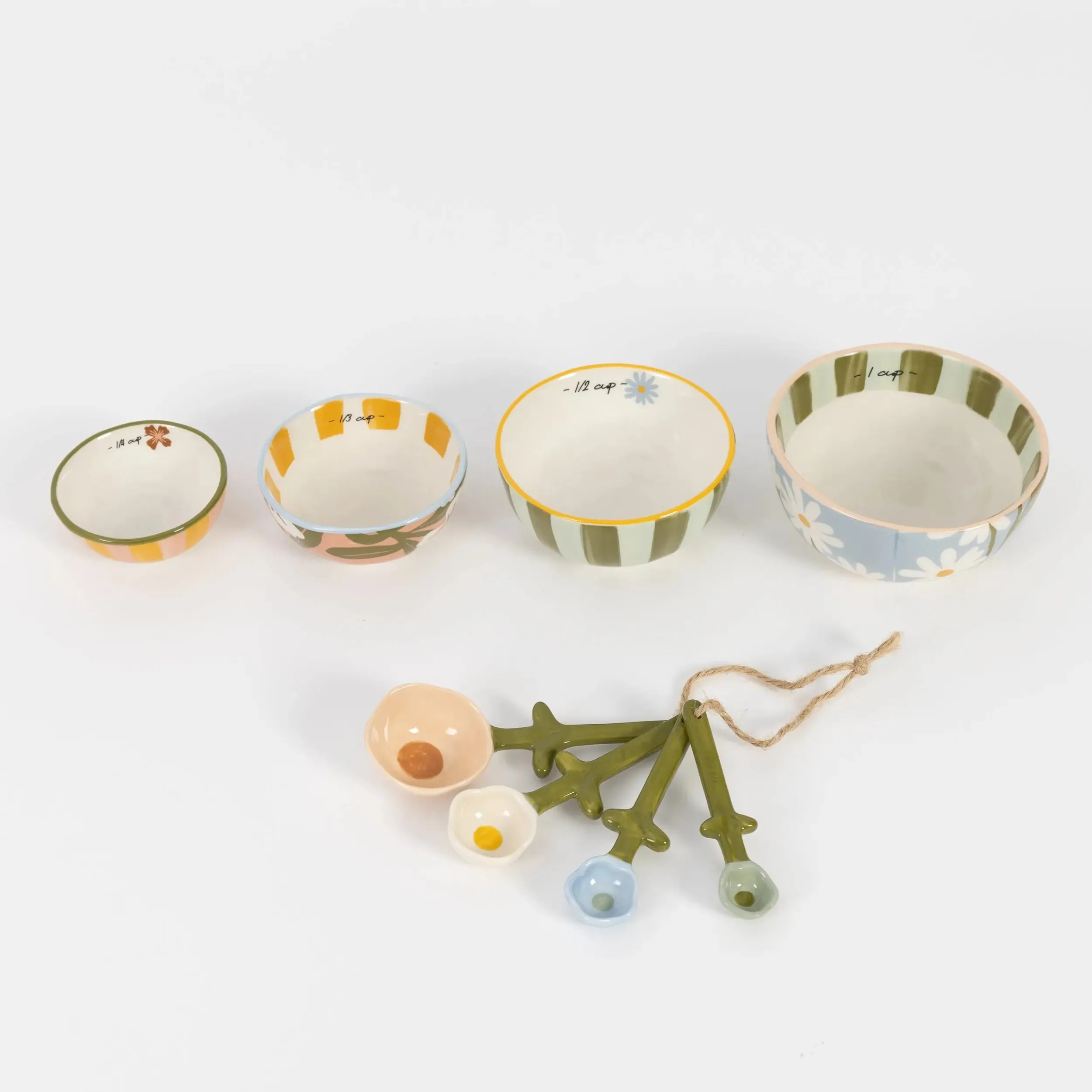 Fleur Ceramic Measuring Cups | GigiandTom Outlet