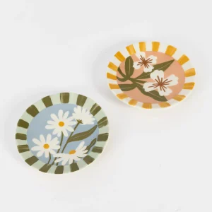 Fleur Ceramic Side Plate Set | GigiandTom Shop