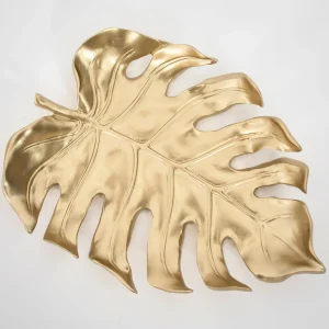 Gilded Gold Leaf Resin Decorative Tray | GigiandTom Hot