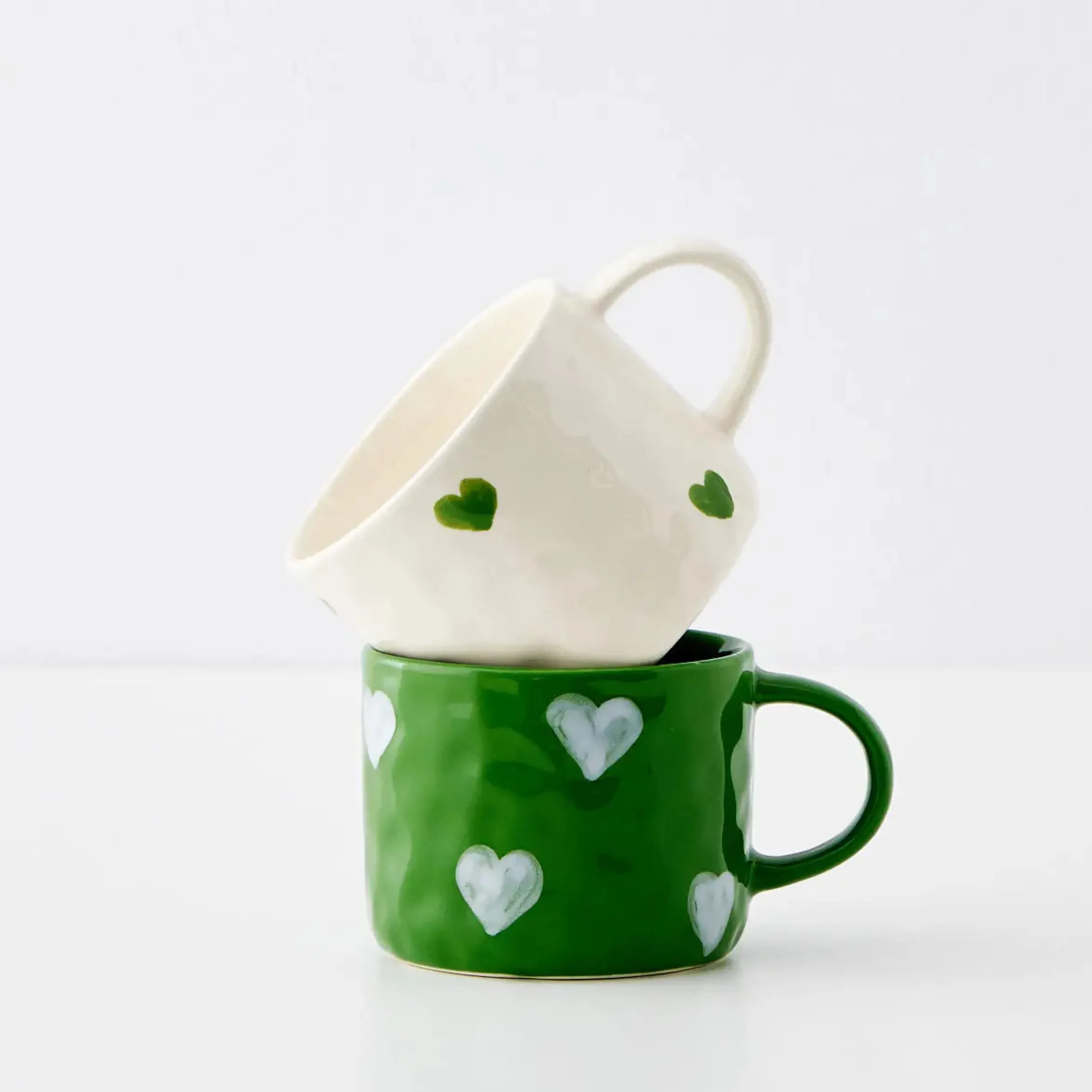Heartfelt Ceramic Mug Green | GigiandTom Online