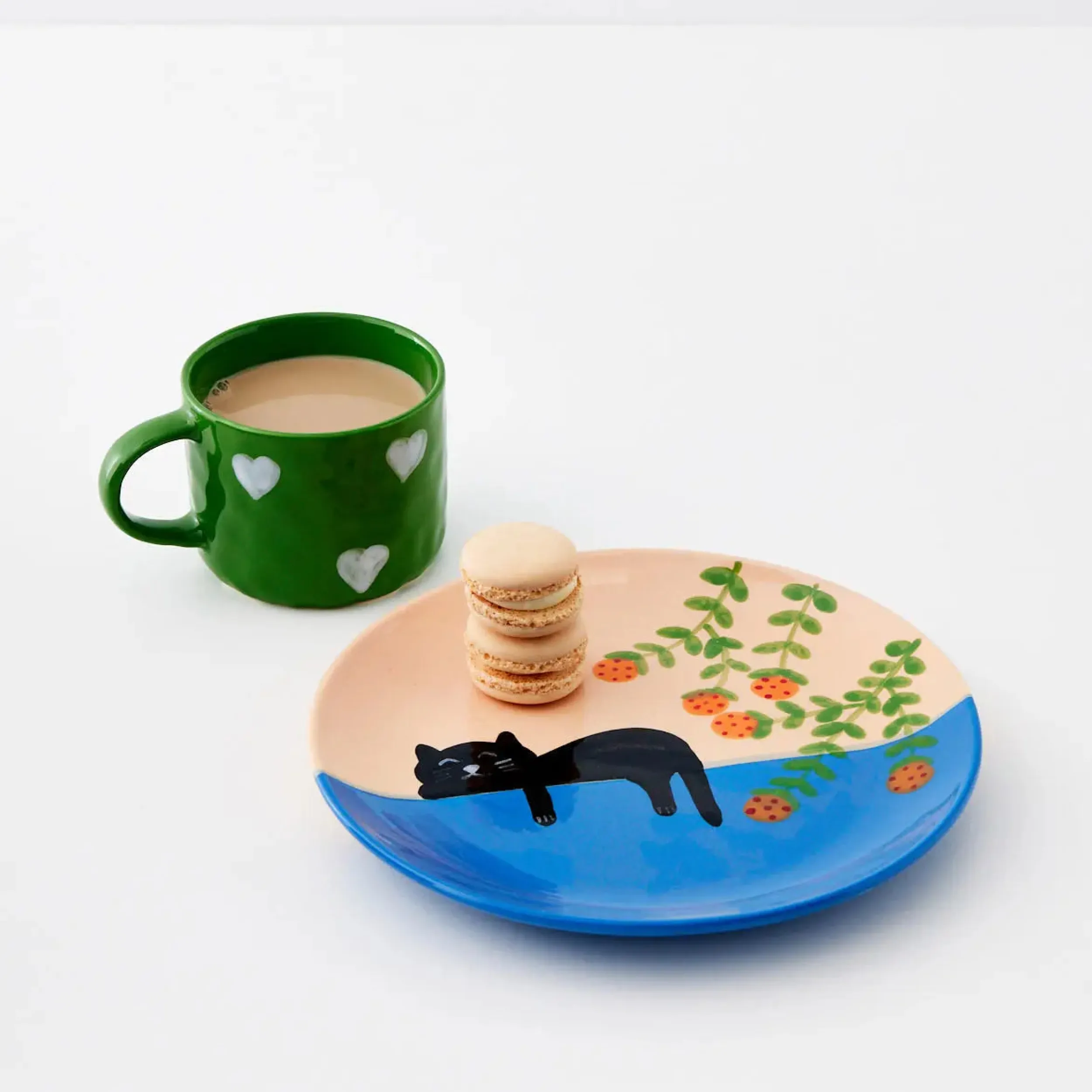 Heartfelt Ceramic Mug Green | GigiandTom Online