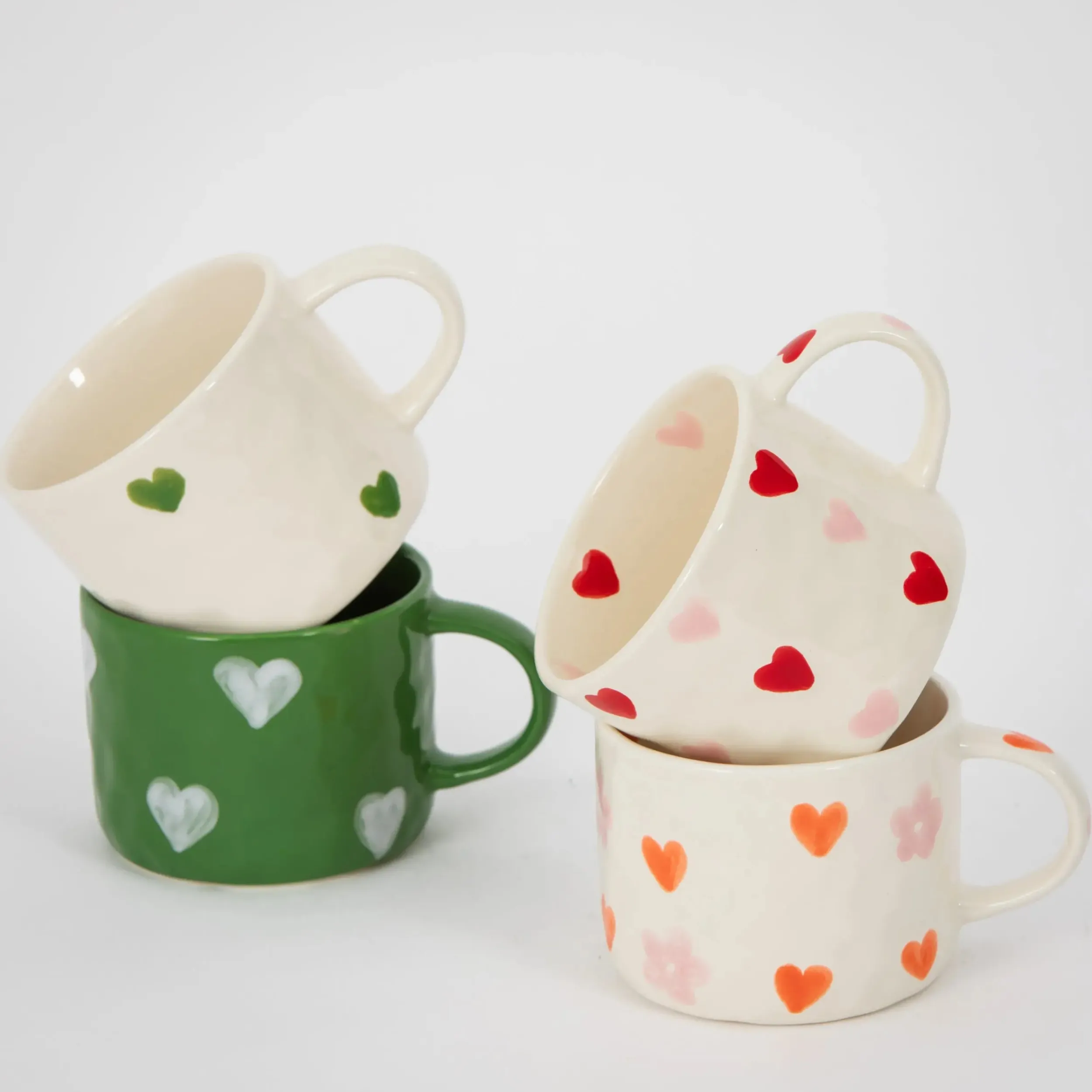 Heartfelt Ceramic Mug Green | GigiandTom Online