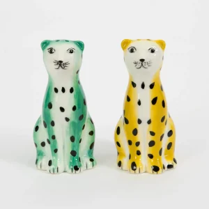 Leopardess Ceramic Salt & Pepper Shakers | GigiandTom Shop