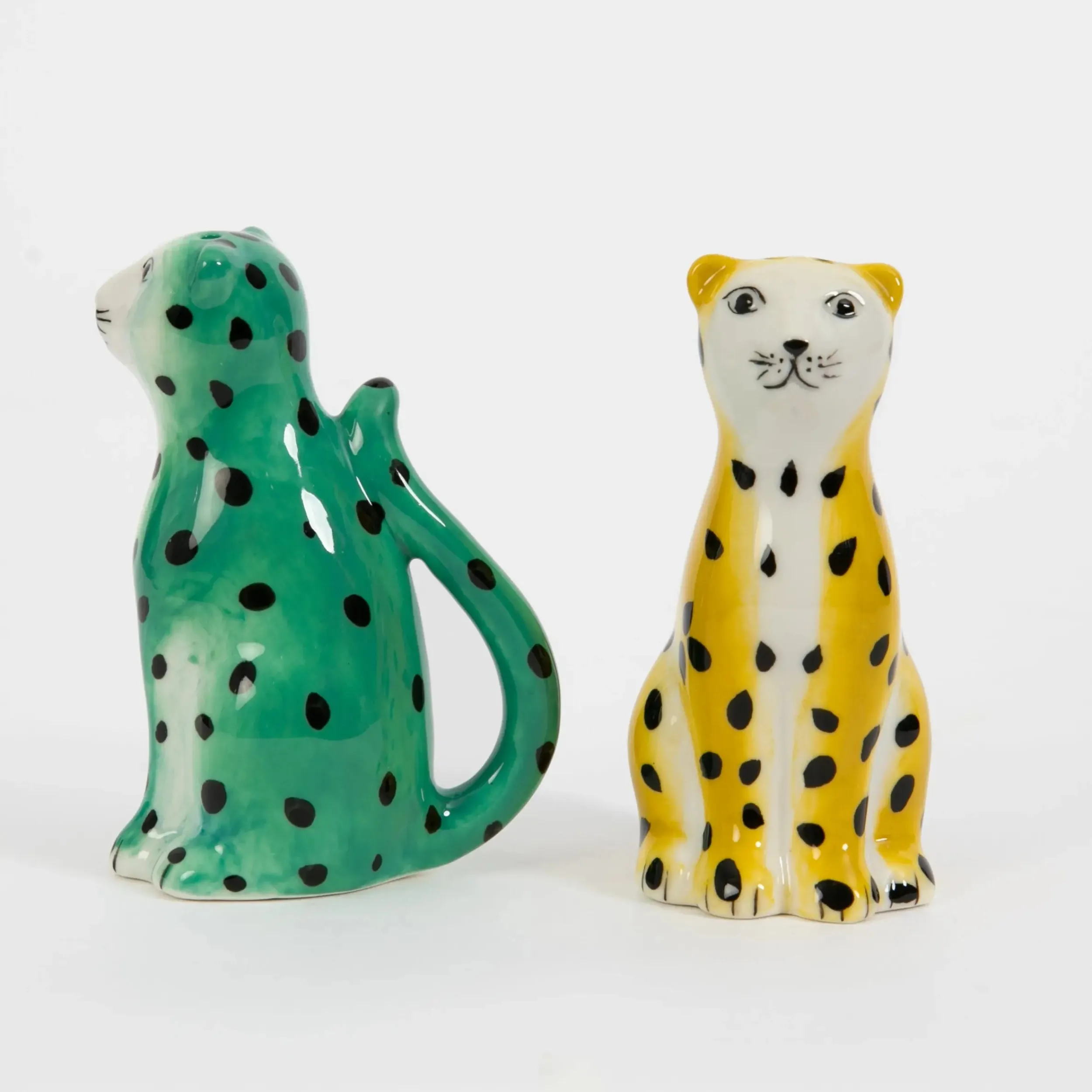 Leopardess Ceramic Salt & Pepper Shakers | GigiandTom Shop