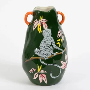 Monkey Mischief Ceramic Vase Urn | GigiandTom Store
