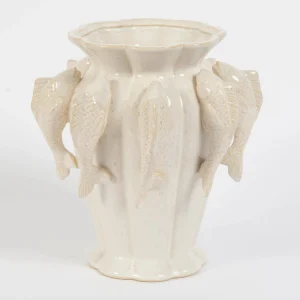 Piscean Ceramic Vase White | GigiandTom New