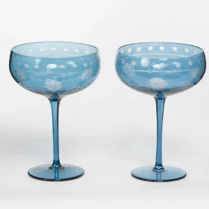 Queen V Cocktail Glass Set of 2 | GigiandTom Cheap