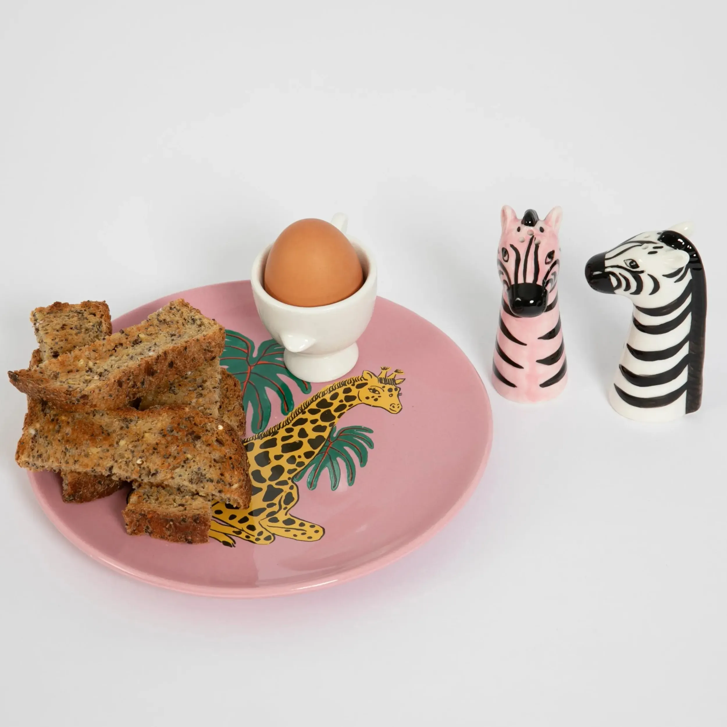 Ra-ra Zebra Ceramic Salt & Pepper Shakers | GigiandTom Online