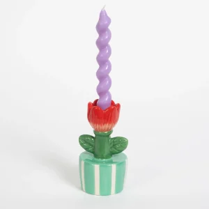 Rose Garden Ceramic Taper Candle Holder | GigiandTom Fashion