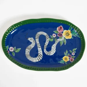 Serpentine Ceramic Serving Platter | GigiandTom Cheap