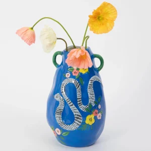 Serpentine Ceramic Vase Urn | GigiandTom Best Sale