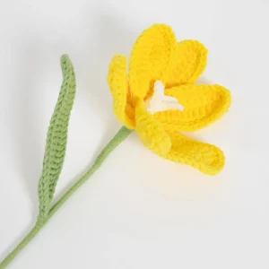 Springtime Hand Knitted Crochet Flower Yellow | GigiandTom Clearance
