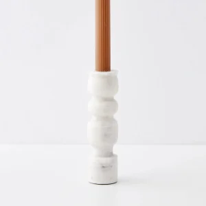 Totem Marble Candle Holder White | GigiandTom Discount