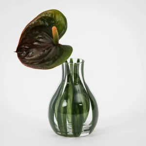 Vertigo Glass Bud Vase Green | GigiandTom Outlet